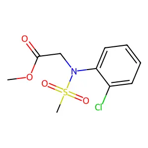 Methyl N-(2-chlorophenyl)-N-(methylsulfonyl)glycinate structure