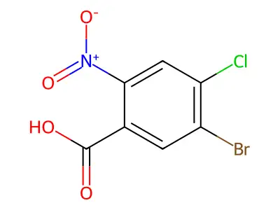 5-Bromo-4-chloro-2-nitrobenzoic acid structure
