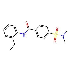4-(dimethylsulfamoyl)-N-(2-ethylphenyl)benzamide structure