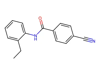 4-cyano-N-(2-ethylphenyl)benzamide structure