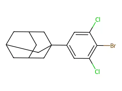 1-(4-Bromo-3,5-dichlorophenyl)adamantane structure