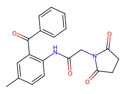 N-(2-benzoyl-4-methylphenyl)-2-(2,5-dioxopyrrolidin-1-yl)acetamide structure