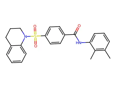 4-((3,4-dihydroquinolin-1(2H)-yl)sulfonyl)-N-(2,3-dimethylphenyl)benzamide structure