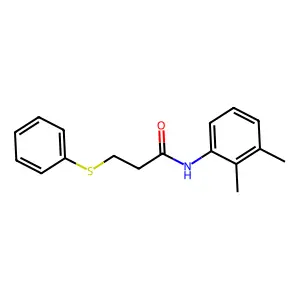 N-(2,3-dimethylphenyl)-3-(phenylthio)propanamide structure