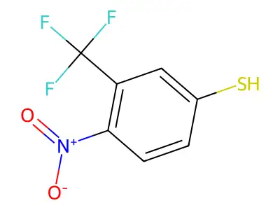 4-Nitro-3-(trifluoromethyl)benzenethiol structure