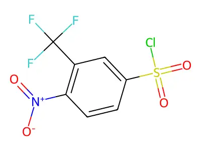 4-Nitro-3-(trifluoromethyl)benzenesulfonyl chloride structure