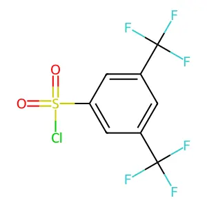 3,5-Bis(trifluoromethyl)benzenesulphonyl chloride structure