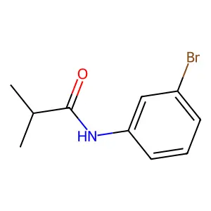 N-(3-bromophenyl)-2-methylpropanamide structure