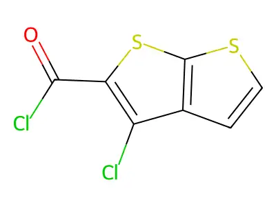 3-Chlorothieno[2,3-b]thiophene-2-carbonyl chloride structure