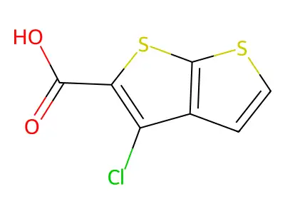 3-Chlorothieno[2,3-b]thiophene-2-carboxylic acid structure