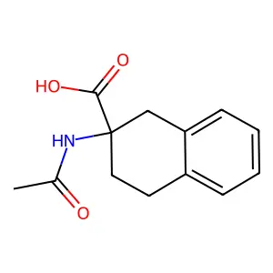 2-(Acetylamino)-1,2,3,4-tetrahydronaphthalene-2-carboxylic acid structure