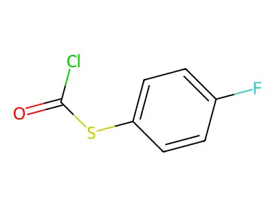 [(4-Fluorophenyl)sulfanyl]carbonyl chloride structure