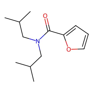 N,N-diisobutyl-2-furamide structure
