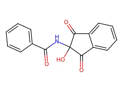 N-(2-hydroxy-1,3-dioxo-2,3-dihydro-1H-inden-2-yl)benzamide structure