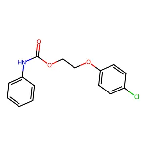 2-(4-chlorophenoxy)ethyl N-phenylcarbamate structure