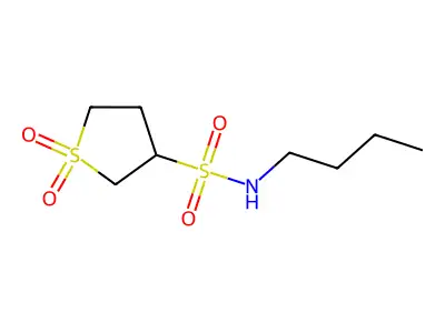 N-butyltetrahydrothiophene-3-sulfonamide 1,1-dioxide structure