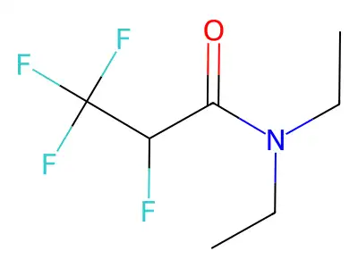 N,N-diethyl-2,2,3,3-tetrafluoropropanamide structure