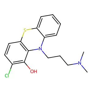 2-Chloro-10-(3-(dimethylamino)propyl)-10H-phenothiazin-1-ol structure