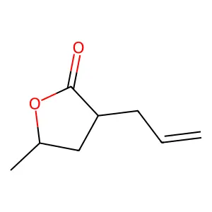 Dihydro-5-methyl-3-(2-propen-1-yl)-2(3H)-furanone structure