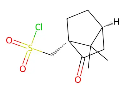 [(1S,4S)-7,7-Dimethyl-2-oxobicyclo[2.2.1]heptan-1-YL]methanesulfonyl chloride structure