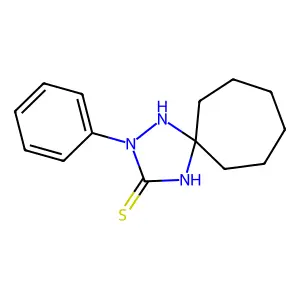 2-Phenyl-1,2,4-triazaspiro(4.6)undecane-3-thione structure