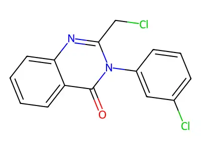 2-(Chloromethyl)-3-(3-chlorophenyl)quinazolin-4-one structure