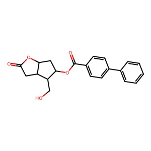对苯基苯甲酰科里内酯 structure