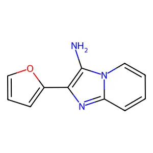 2-(Furan-2-yl)imidazo(1,2-a)pyridin-3-amine structure