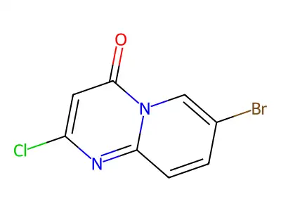 7-bromo-2-chloro-4H-pyrido(1,2-a)pyrimidin-4-one structure