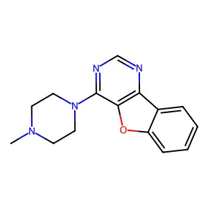 4-(4-Methyl-1-piperazinyl)benzofuro[3,2-d]pyrimidine structure