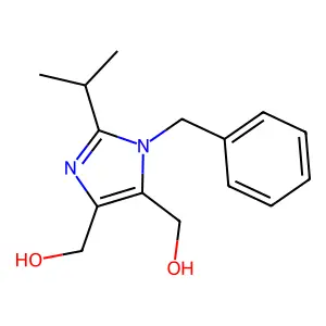 [1-Benzyl-2-(propan-2-yl)-1H-imidazole-4,5-diyl]dimethanol structure