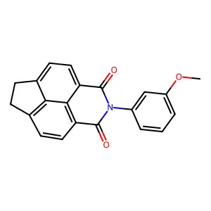 2-(3-methoxyphenyl)-6,7-dihydro-1H-indeno[6,7,1-def]isoquinoline-1,3(2H)-dione structure