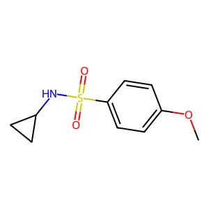 N-cyclopropyl-4-methoxybenzenesulfonamide structure