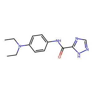 N-[4-(diethylamino)phenyl]-1H-1,2,4-triazole-3-carboxamide structure