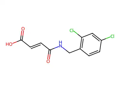 4-[(2,4-Dichlorophenyl)methylamino]-4-oxobut-2-enoic acid structure