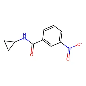 N-cyclopropyl-3-nitrobenzamide structure