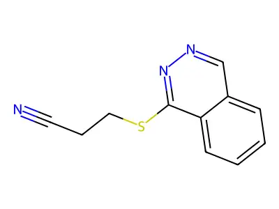 3-(Phthalazin-1-ylsulfanyl)propanenitrile structure