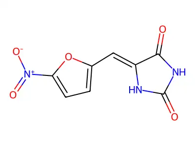 2,4-Imidazolidinedione, 5-[(5-nitro-2-furanyl)methylene]- structure