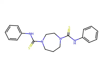N~1~,N~4~-diphenyl-1,4-diazepane-1,4-dicarbothioamide structure