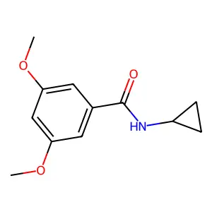 N-cyclopropyl-3,5-dimethoxybenzamide structure