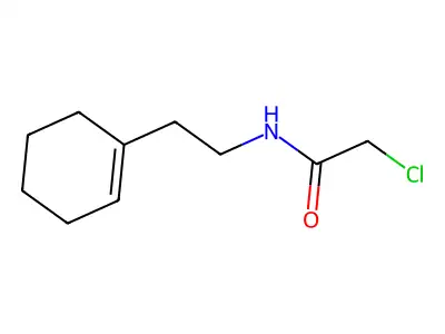 2-chloro-N-[2-(cyclohex-1-en-1-yl)ethyl]acetamide structure