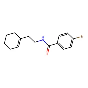 4-溴-N-[2-(1-cyclohexen-1-基)乙基]苯甲酰胺 structure