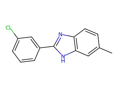 2-(3-Chlorophenyl)-5-methyl-1H-benzimidazole structure