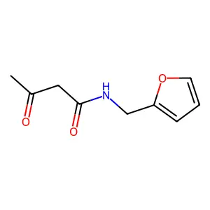 N-(2-furylmethyl)-3-oxobutanamide structure