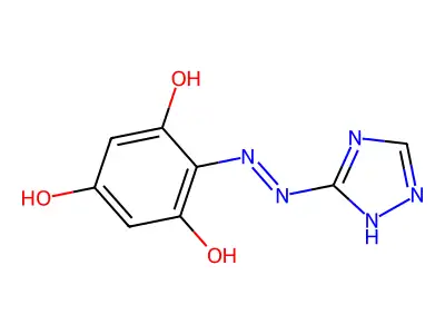2-(4H-1,2,4-triazol-3-yldiazenyl)benzene-1,3,5-triol structure
