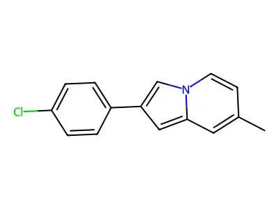 2-(4-Chlorophenyl)-7-methylindolizine structure