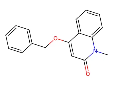 1-Methyl-4-phenylmethoxyquinolin-2-one structure