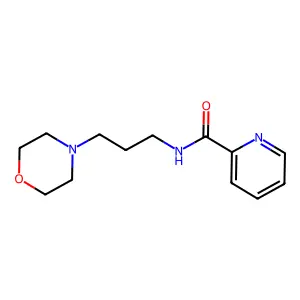 N-(3-morpholin-4-ylpropyl)pyridine-2-carboxamide structure