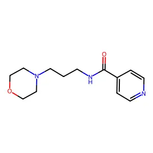 N-(3-morpholin-4-ylpropyl)pyridine-4-carboxamide structure