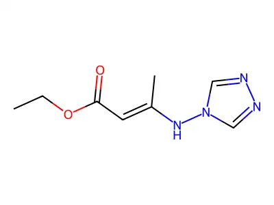 Ethyl 3-(1,2,4-triazol-4-ylamino)but-2-enoate structure